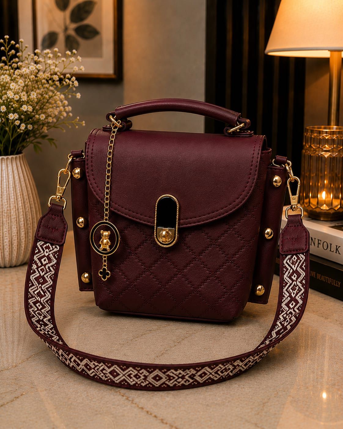 Luxe Quilted Premium Handbag for Women