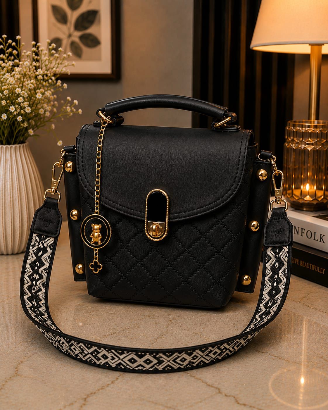 Luxe Quilted Premium Handbag for Women
